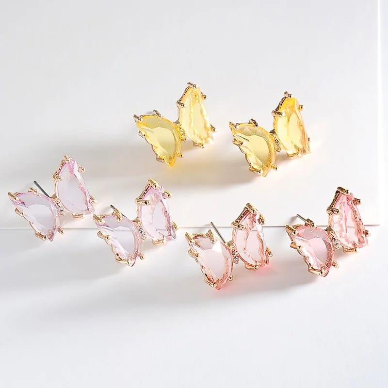 Crystal Butterfly - Earrings