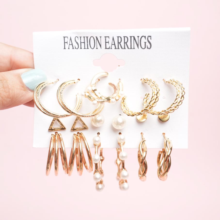 Fancy Hoops Style 34 - Earrings Set