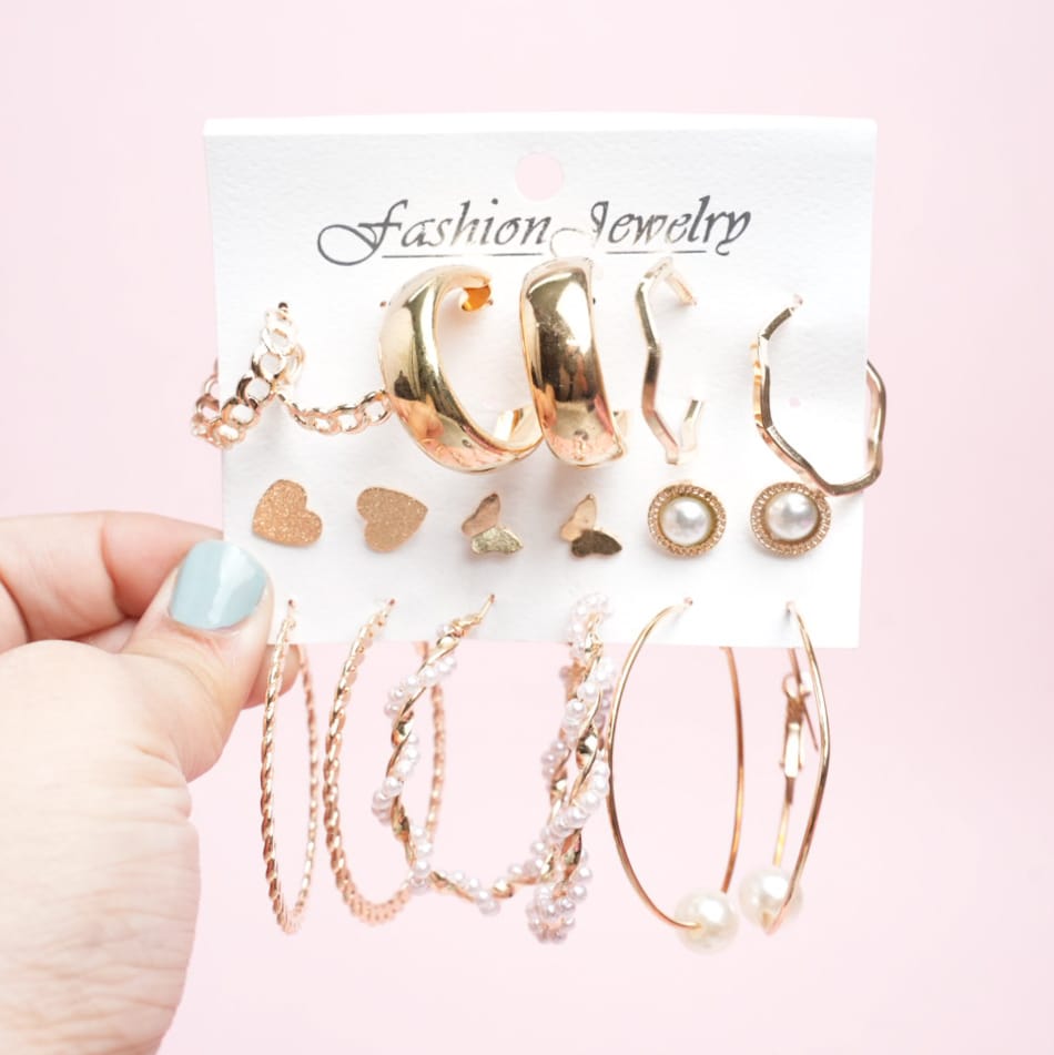 Fancy Hoops Style 35 - Earrings Set