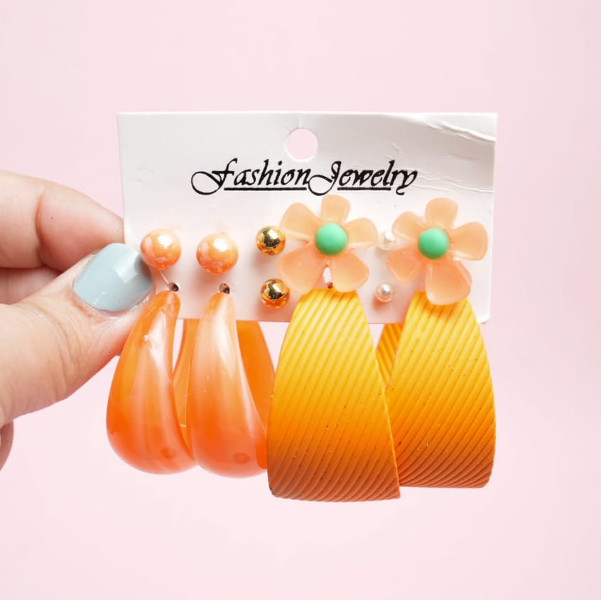 Fancy Hoops Style 38 - Earrings Set