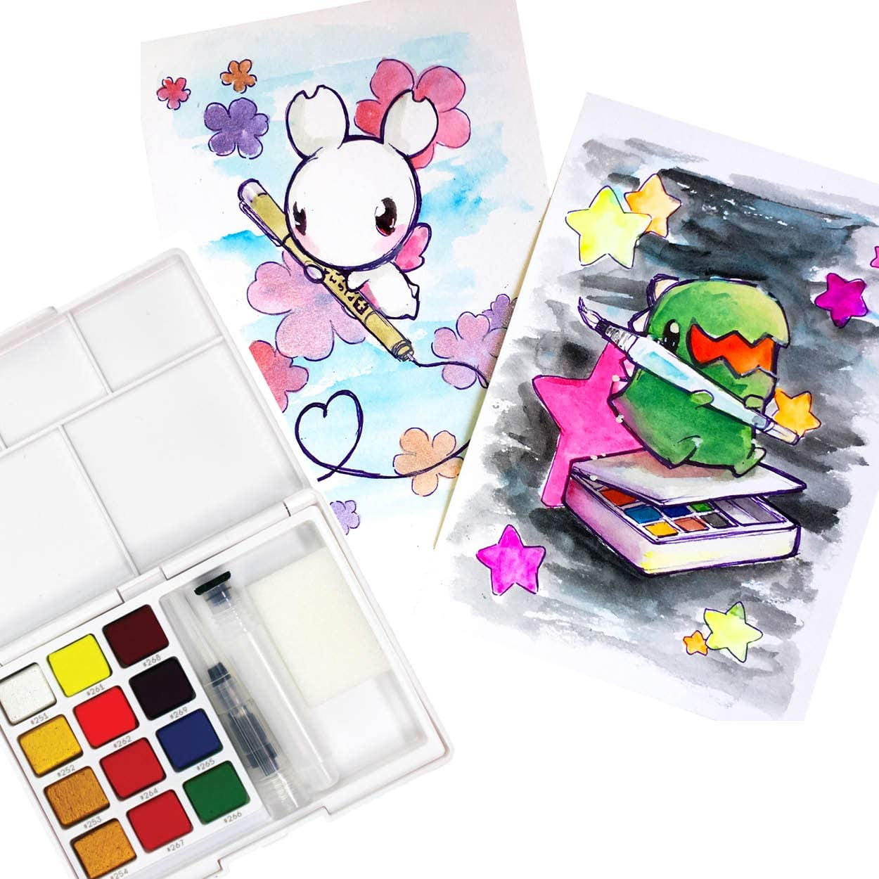 Sakura Koi Neon Cac Watercolor Set Of 12