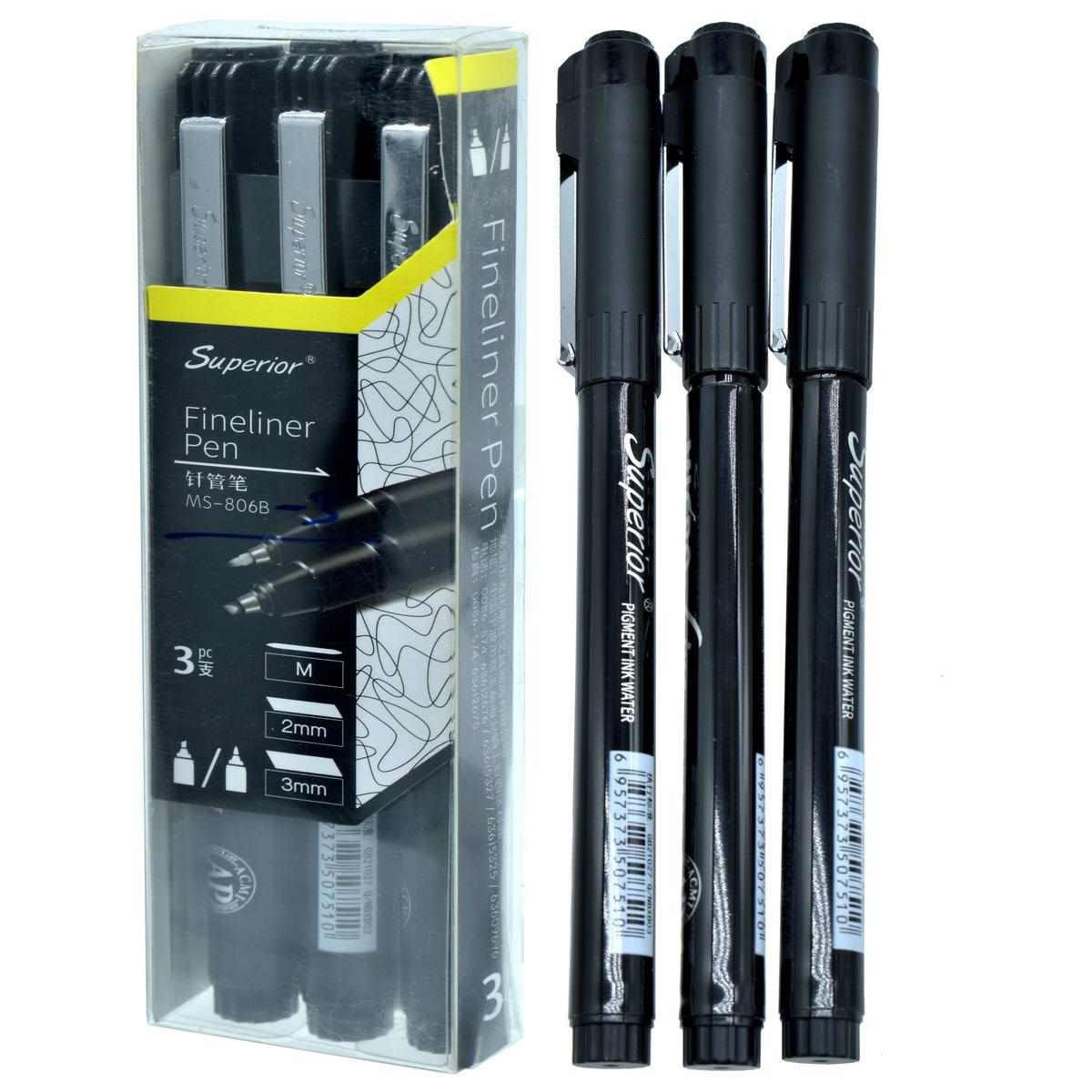 Fineliner Pen - Set Of 3