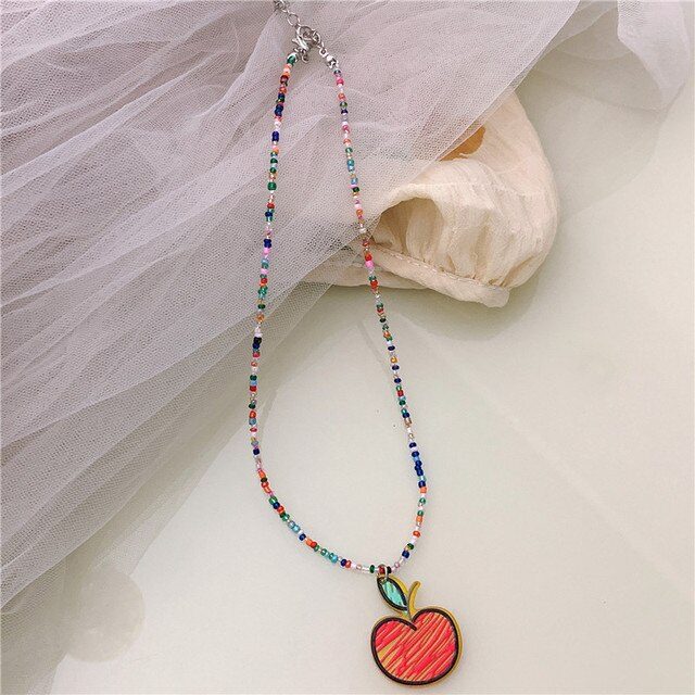 Summer Fruits Beaded - Necklace