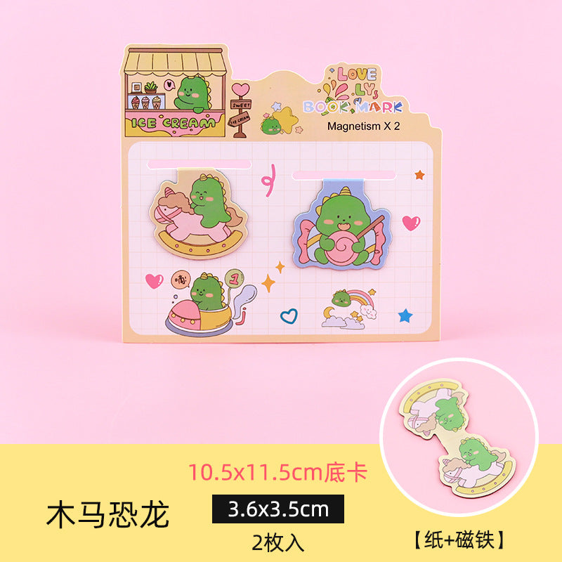 Cute Animals Magnetic - Bookmark Set Of 2