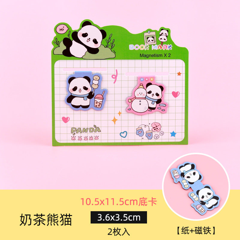 Cute Animals Magnetic - Bookmark Set Of 2