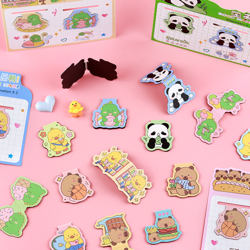 Cute Animals Magnetic - Bookmark Set Of 2