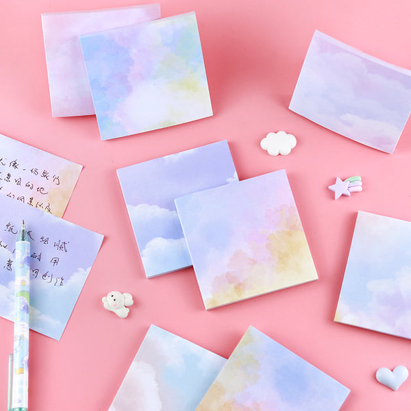 Watercolor Clouds  Notepad - Sticky Notes