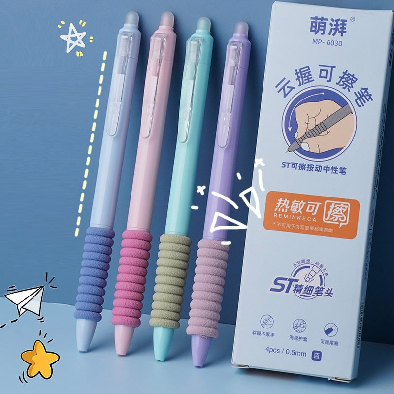 Pastel Color Erasable - Press Gel Pen Set of 4 Style 2