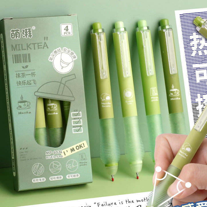 Matcha Desert Soft Grip - Press Gel Pen Set of 4