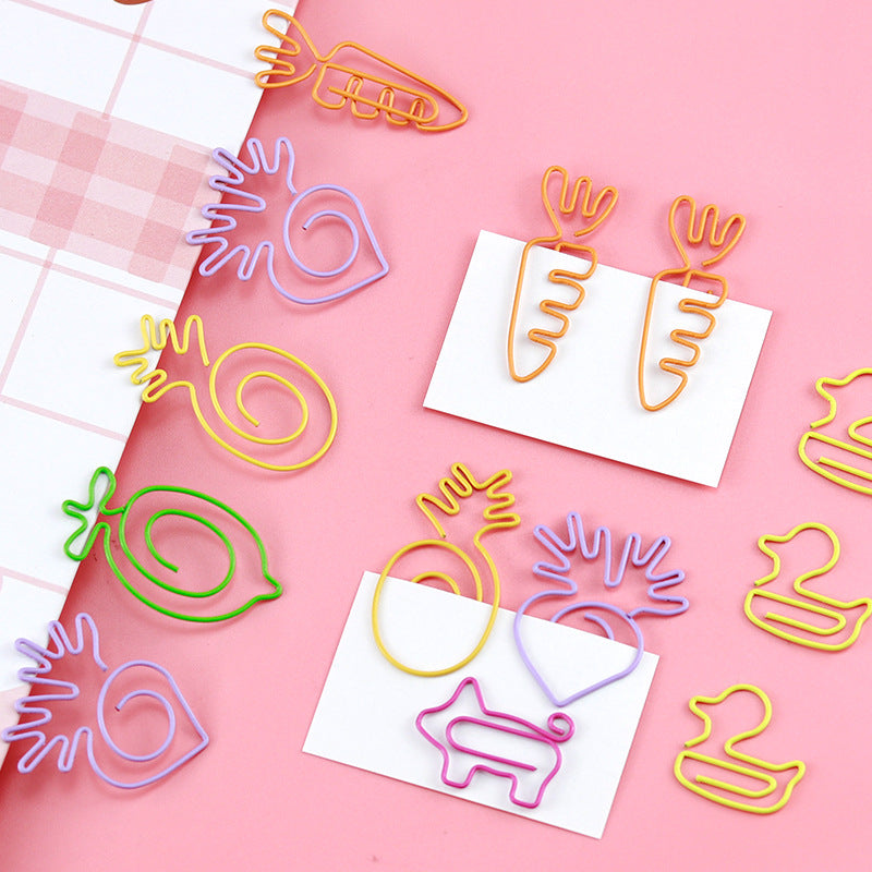 Veggie &amp; Cuties  - Paper Clips Set of 4