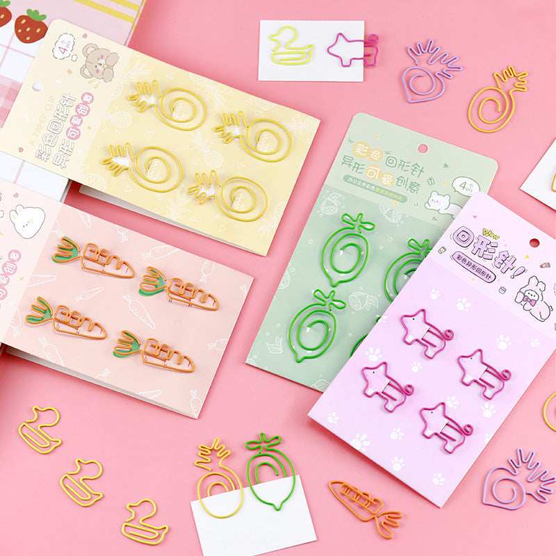Veggie &amp; Cuties  - Paper Clips Set of 4