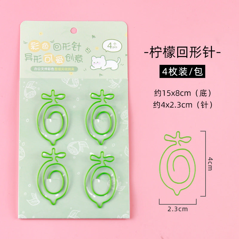 Veggie &amp; Cuties  - Paper Clips Set of 4