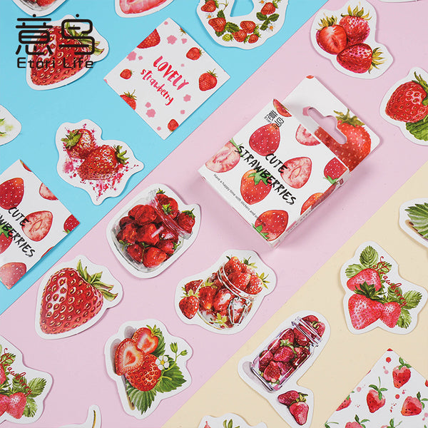 Cute Strawberries - Sticker