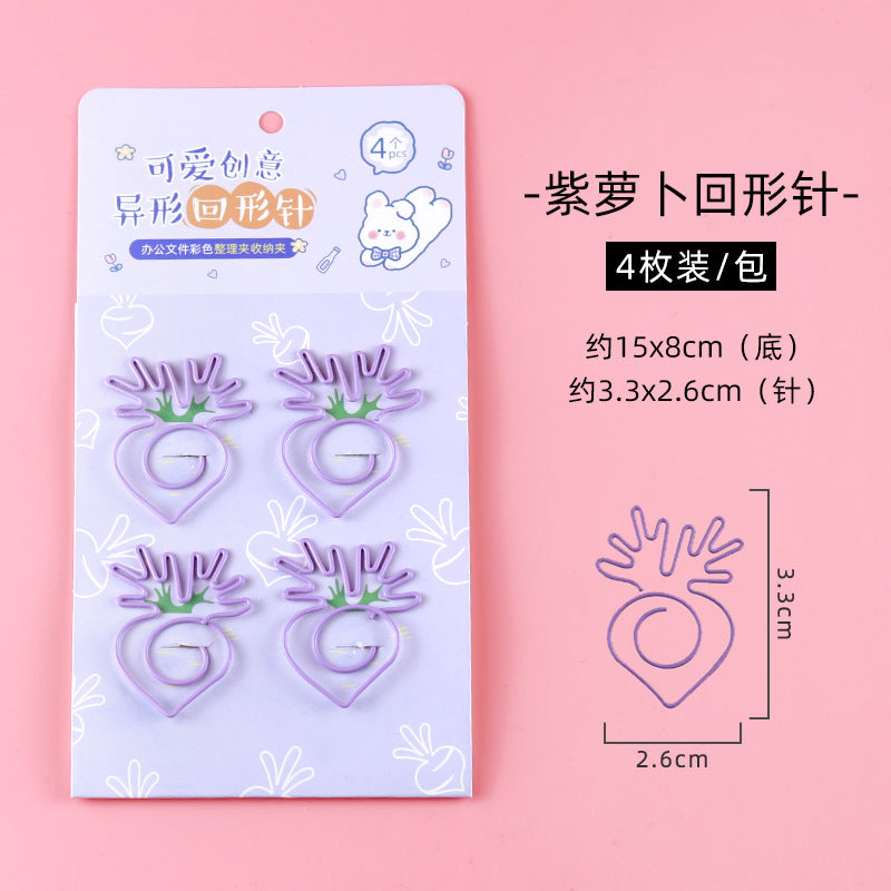 Veggie &amp; Cuties  - Paper Clips Set of 4
