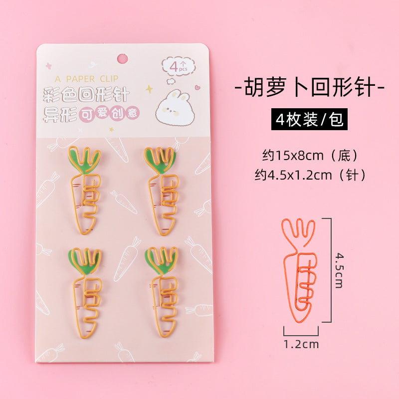Veggie &amp; Cuties  - Paper Clips Set of 4