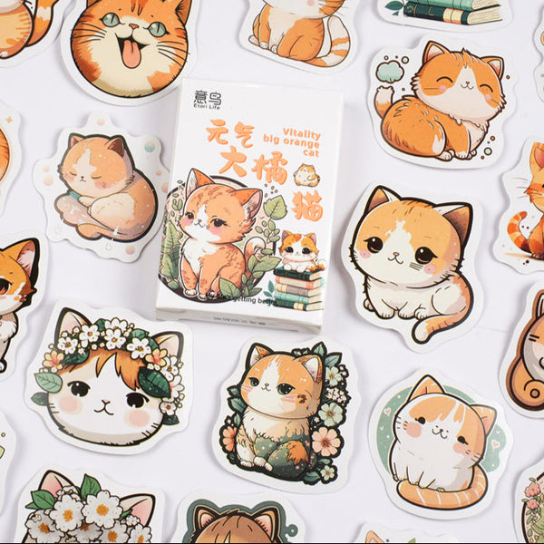 Vitality Big Orange Cat  - Sticker