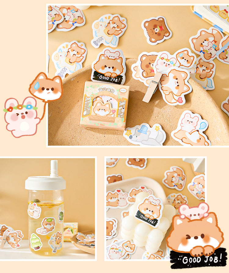 Happy Cute Animals - Sticker