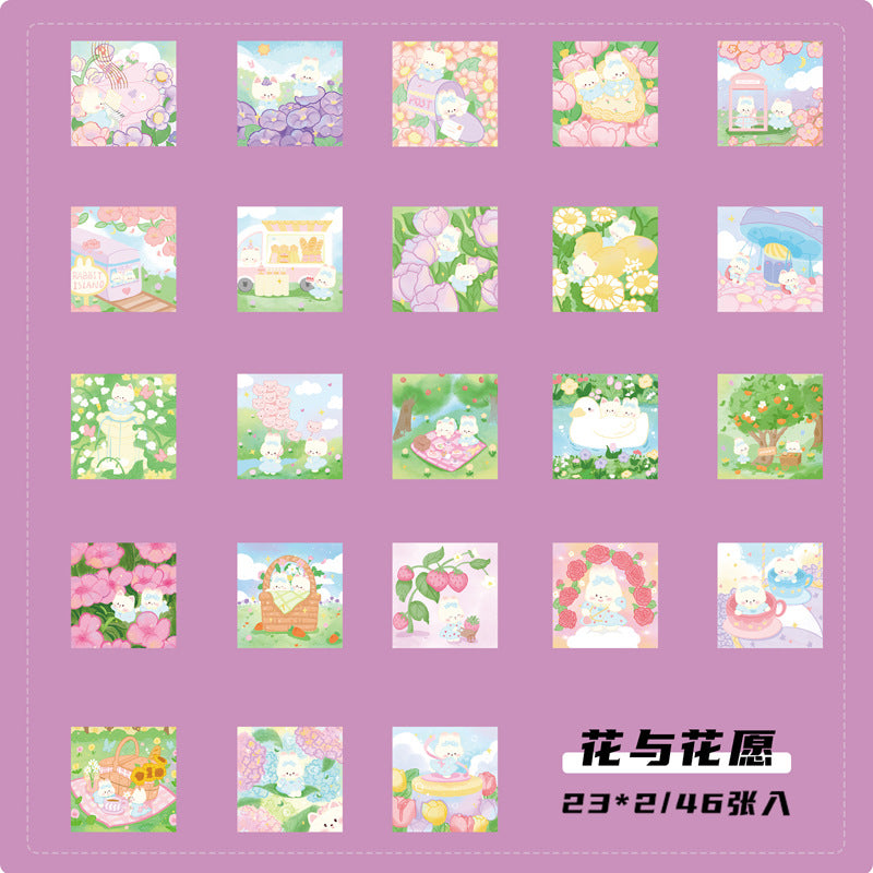 Flower &amp; Animals  - Sticker