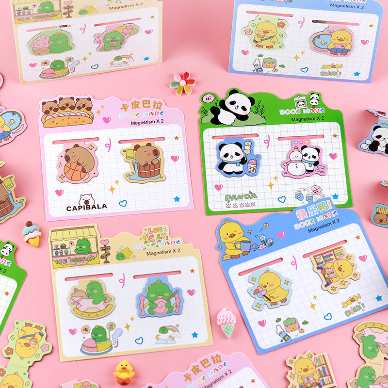 Cute Animals Magnetic - Bookmark Set Of 2