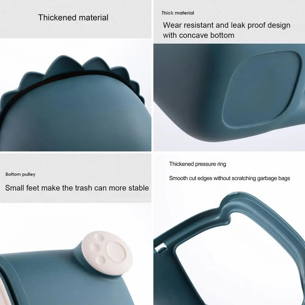 Dino Blue Green Shade - Desk Organizer / Desktop Paper Basket