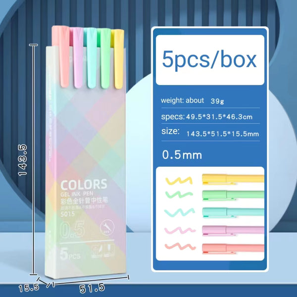 Marandi Color Ink - Gel Pen Set Of 5 - Style 6