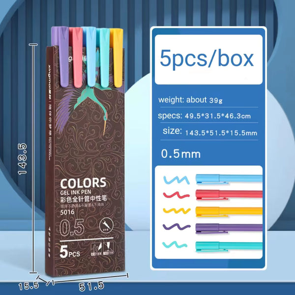 Marandi Color Ink - Gel Pen Set Of 5 - Style 5