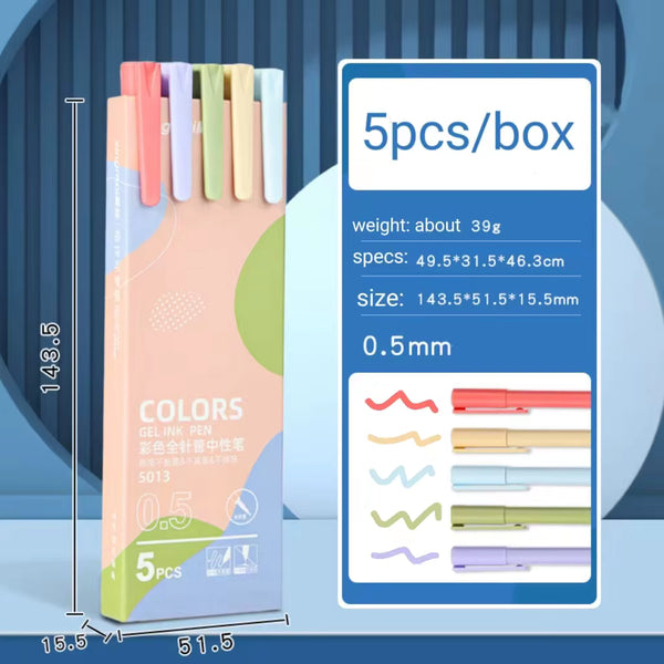Marandi Color Ink - Gel Pen Set Of 5 - Style 2