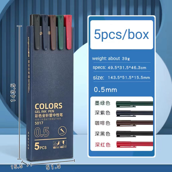 Marandi Color Ink - Gel Pen Set Of 5 - Style 4