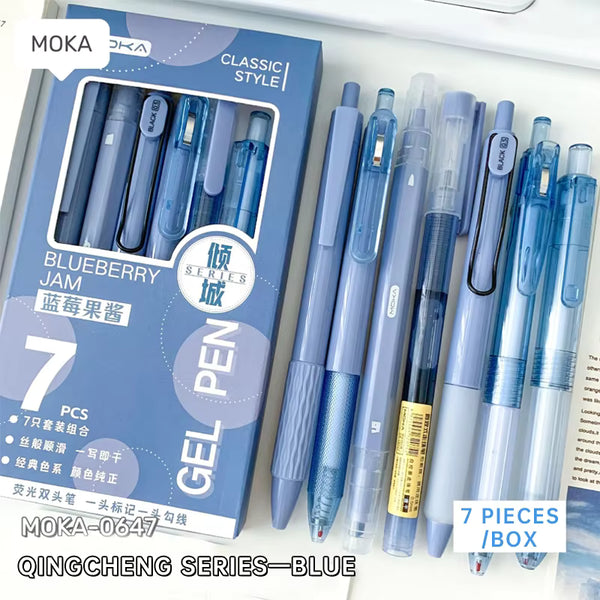 Blueberry Jam - Classic Style Series - Set Of 7 Pens