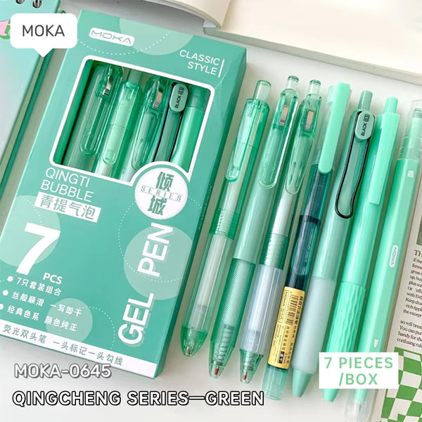 Qingti Bubble  - Classic Style Series - Set Of 7 Pens