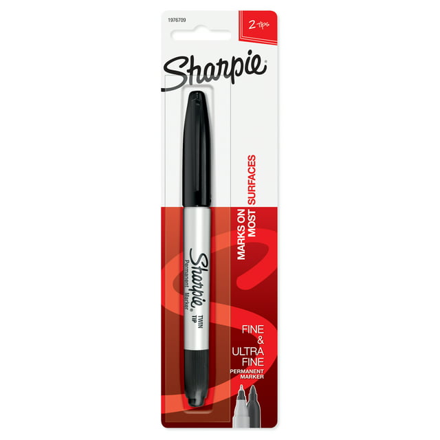 Sharpie Fine Point Permeant Marker Fine & Ultra Fine ( 2 in 1 )