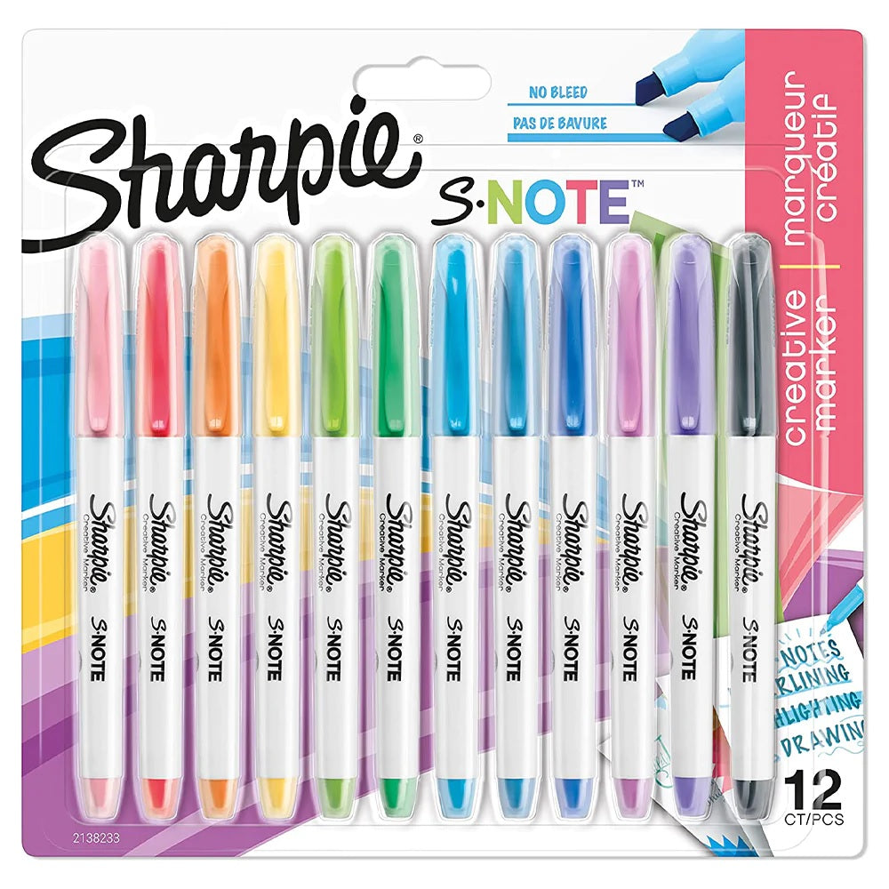 Sharpie S-Note Marker Set of 12