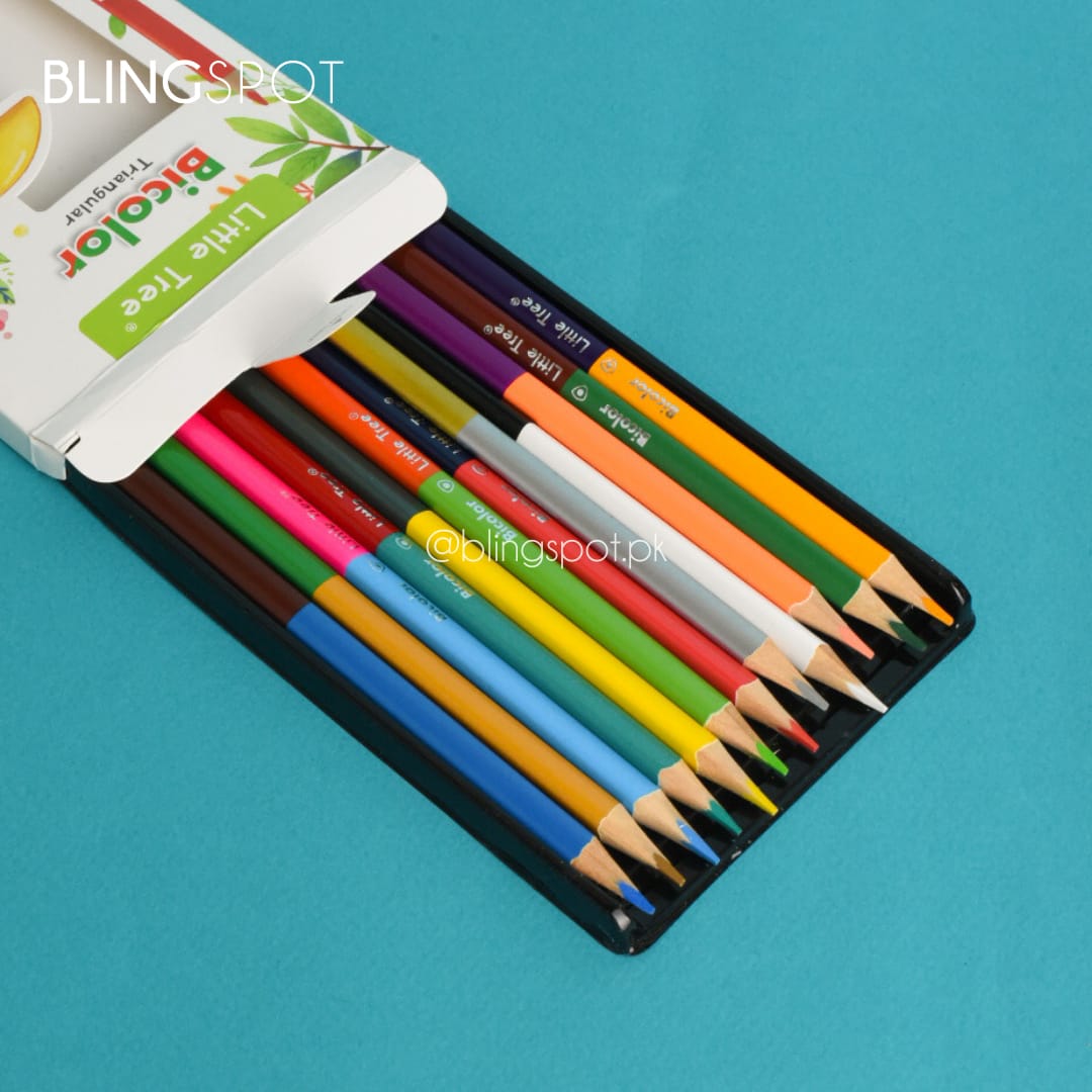 Little Tree Bicolor Set Of 24 - Pencil Colors