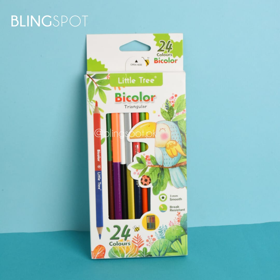 Little Tree Bicolor Set Of 24 - Pencil Colors