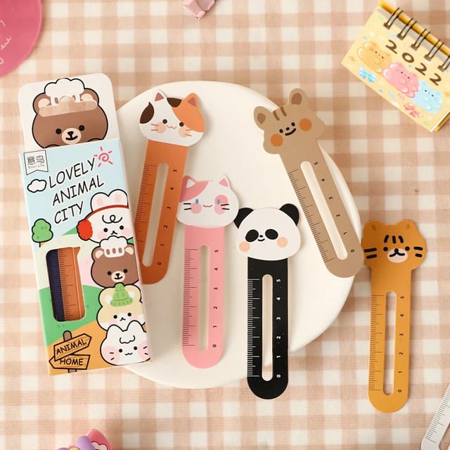 Lovely Animal City  Ruler - Bookmark