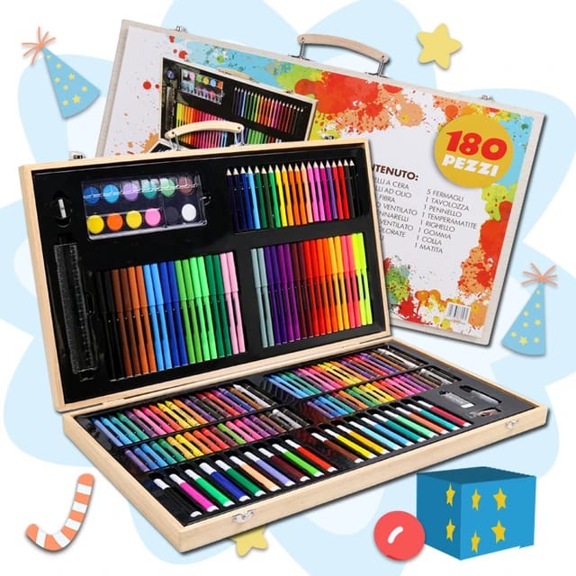 Painting Arts & Crafts Case Artist Drawing Set Of 180