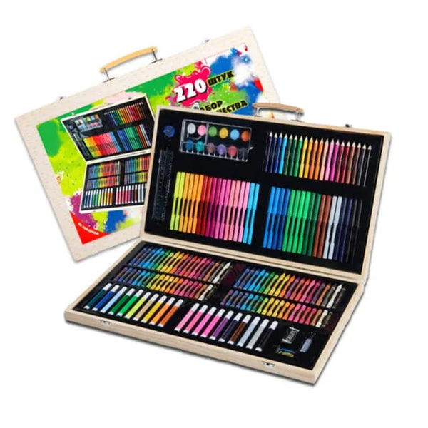 Painting Arts & Crafts Case Artist Drawing Set Of 220