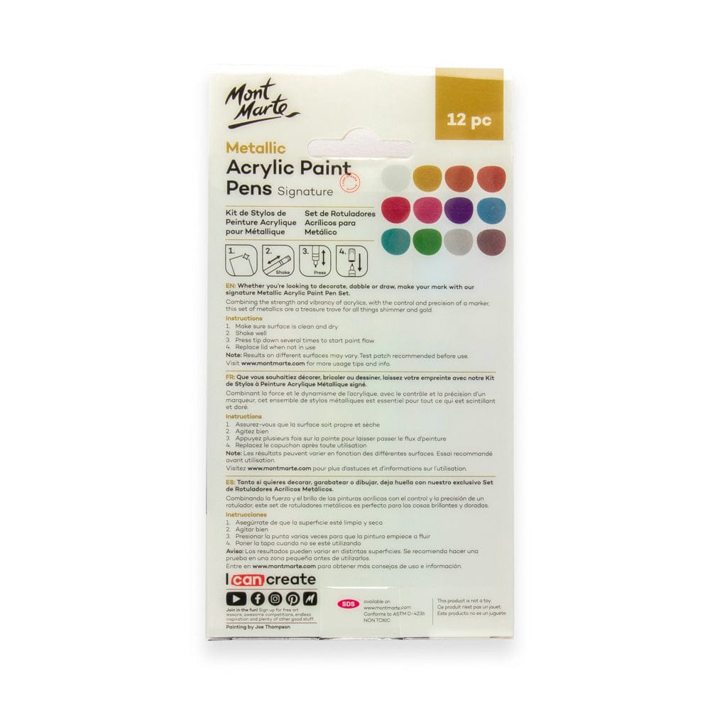 Acrylic Paint Pens Markers Set Of 12
