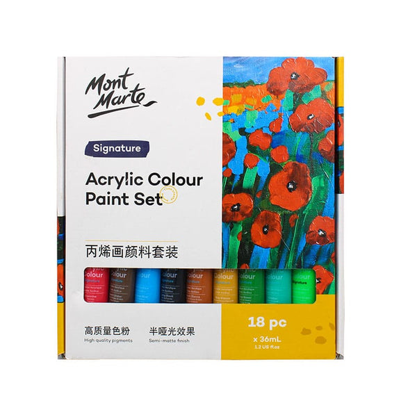 Mont Marte Metallic Acrylic Color Signature Set of 18