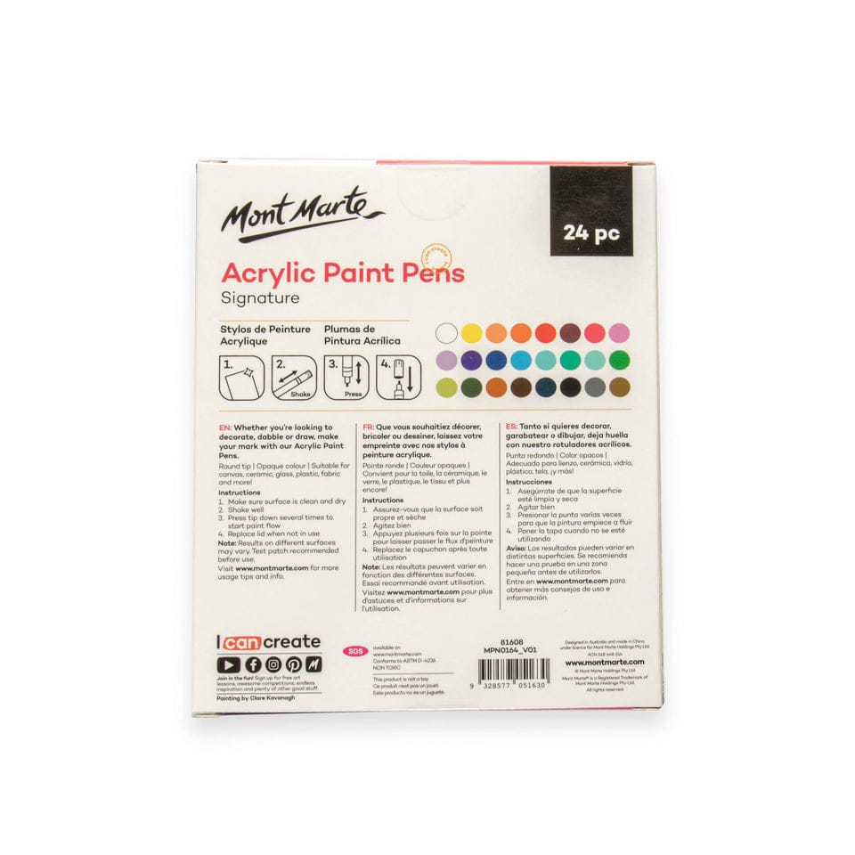 Mont Marte  Acrylic Paint Pens Set