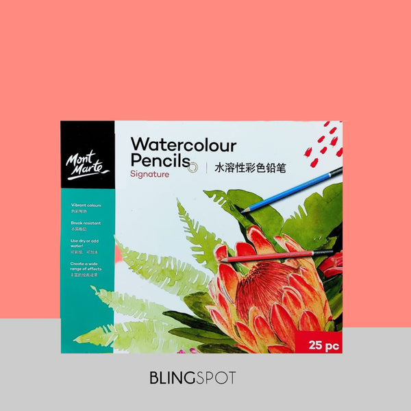 Mont Marte Watercolor Signature Pencils Set of 25