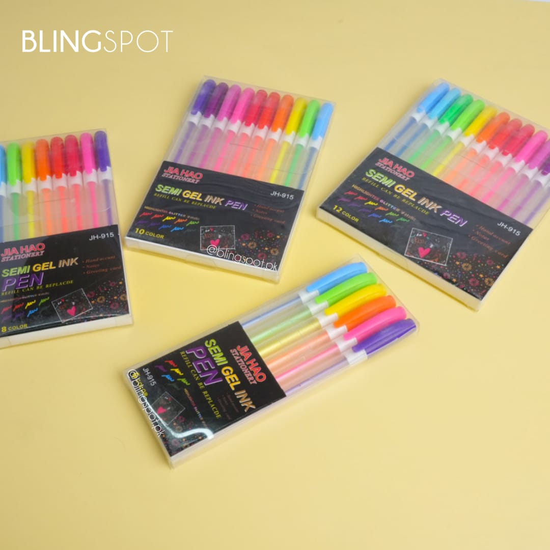 Highlighter Neon Glitter - Gel Pen Set