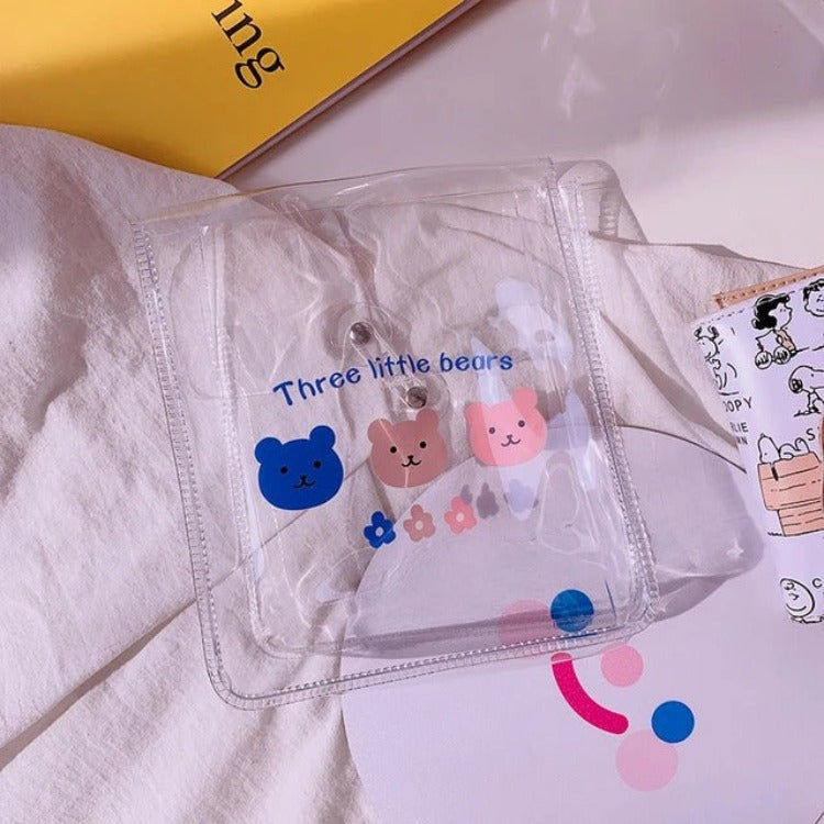 Three Little Bears Transparent - Pouch