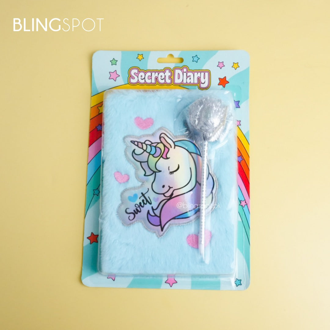 Fluffy Unicorn Stationery Set - Style 3