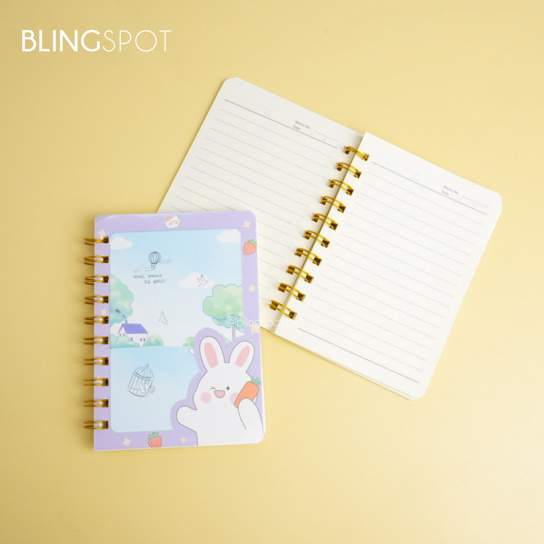 Cute Bunny  Spiral - Notebook / Journal