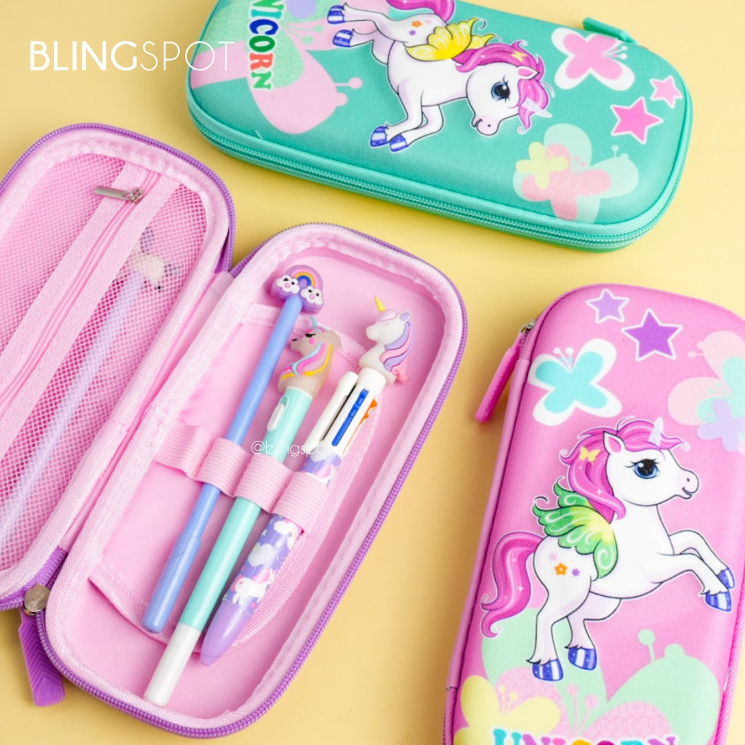 Shiny Glitter Sparkle Unicorn - Large Compacity Pouch