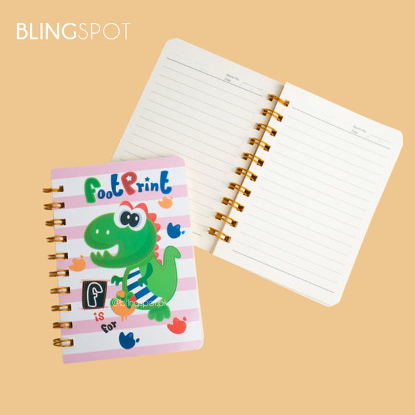 Dino Footprint Spiral - Notebook / Journal