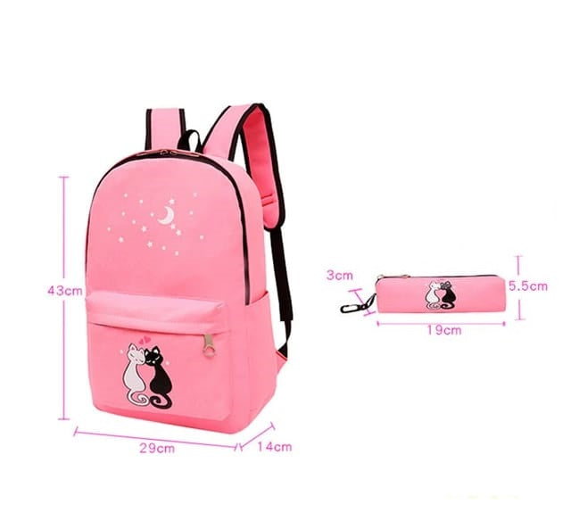 Cat Black - Backpack Set