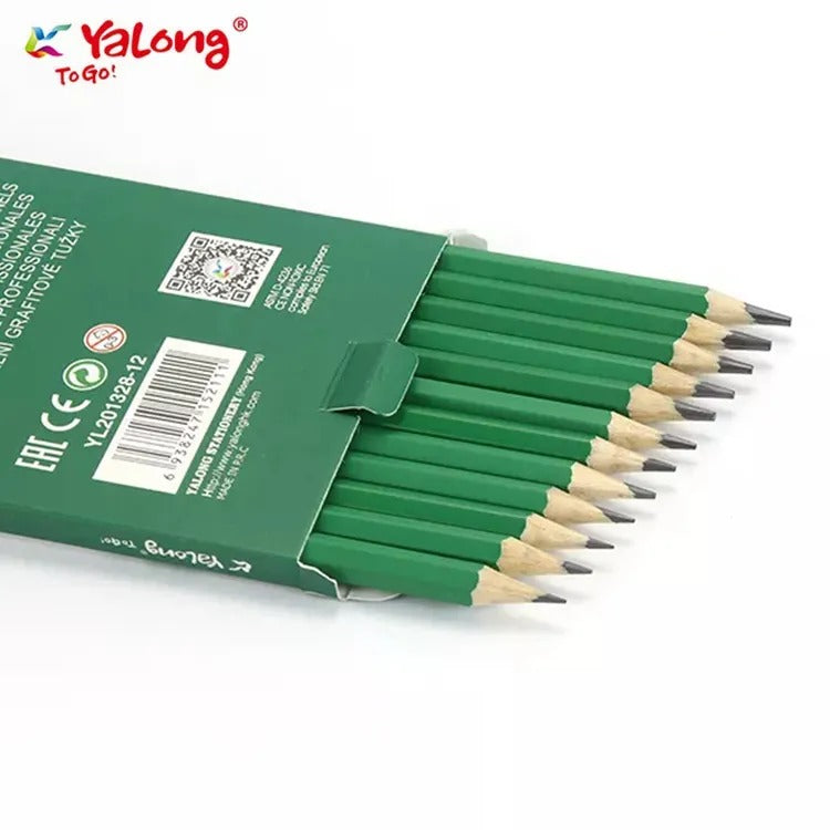 Yalong Professional Art Drawing Green Pencil Set Of 12