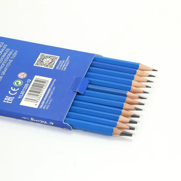 Yalong Professional Art Drawing Blue Pencil Set Of 12